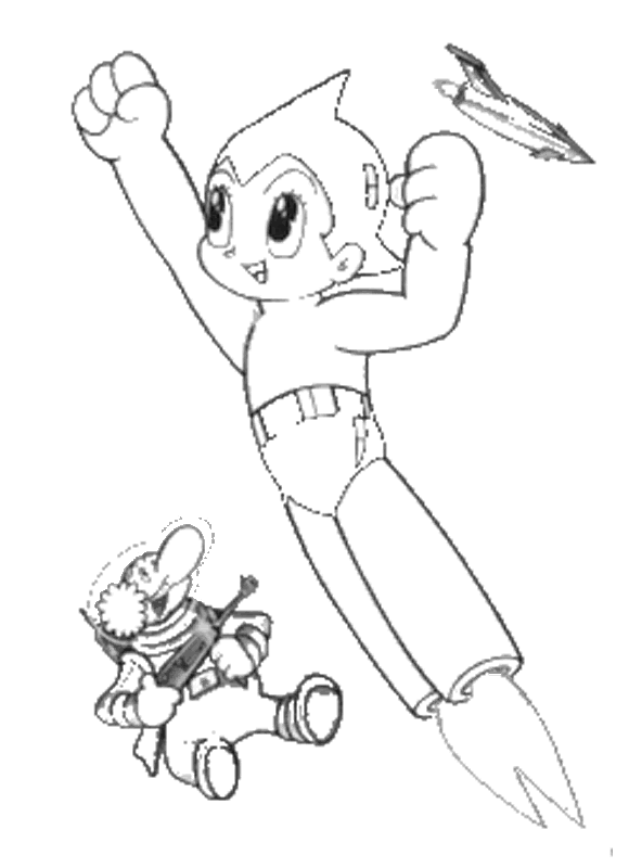 Dibujo para colorear: Astroboy (Dibujos animados) #45312 - Dibujos para Colorear e Imprimir Gratis