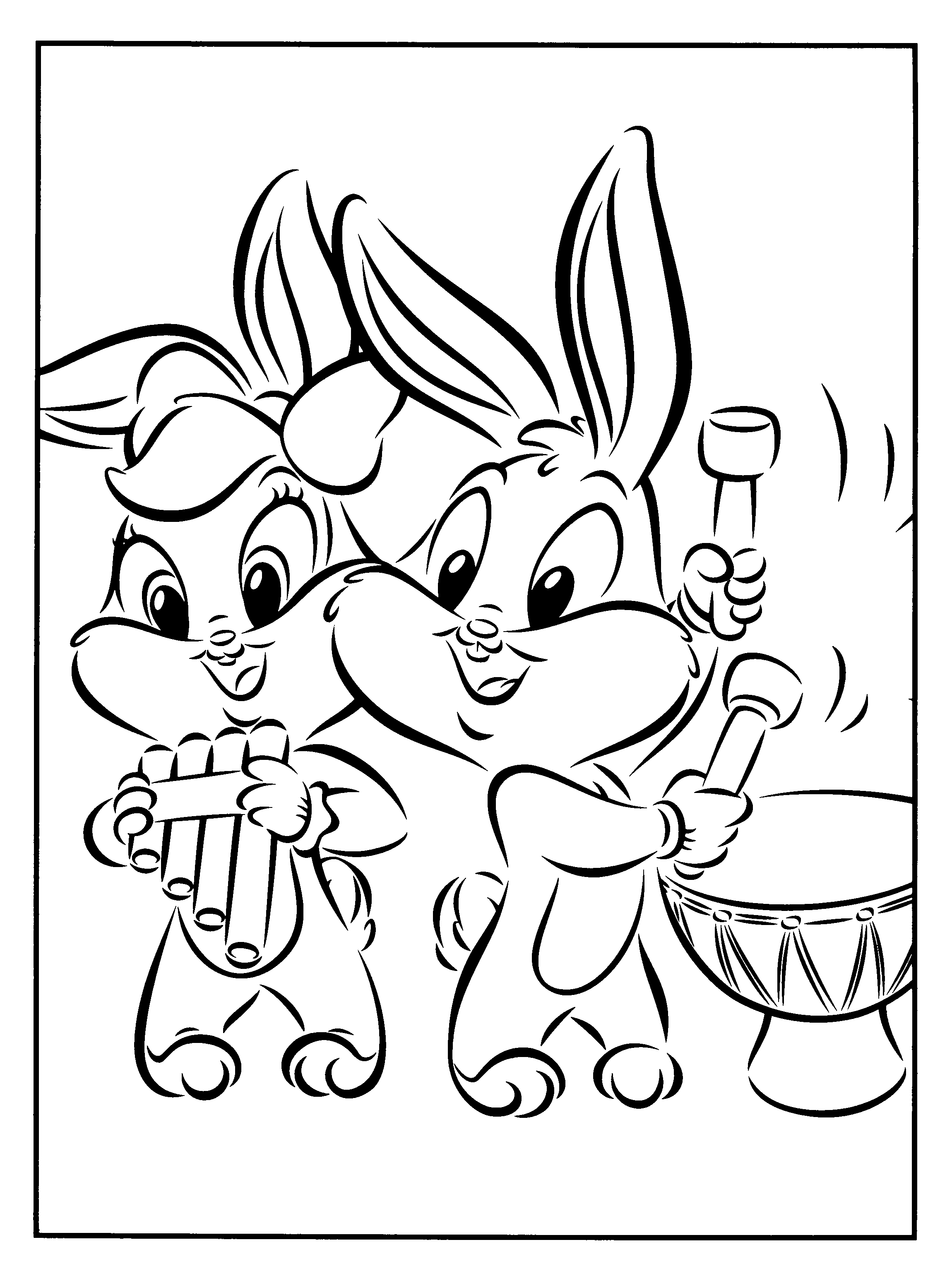 Dibujo para colorear: Baby Looney Tunes (Dibujos animados) #26514 - Dibujos para Colorear e Imprimir Gratis