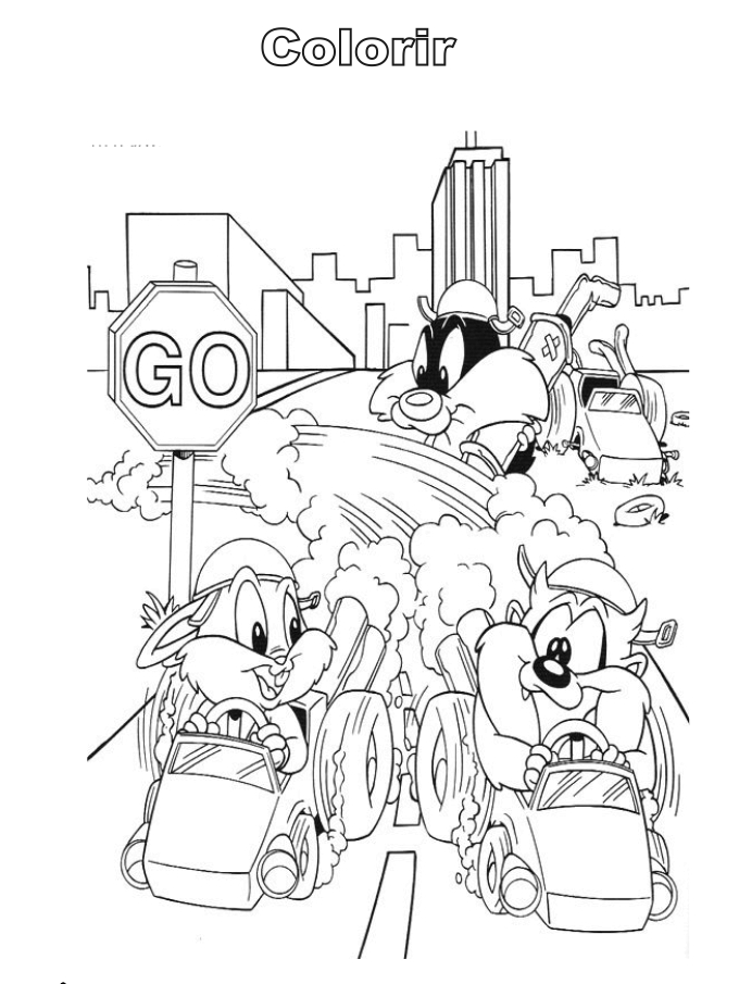 Dibujo para colorear: Baby Looney Tunes (Dibujos animados) #26602 - Dibujos para Colorear e Imprimir Gratis