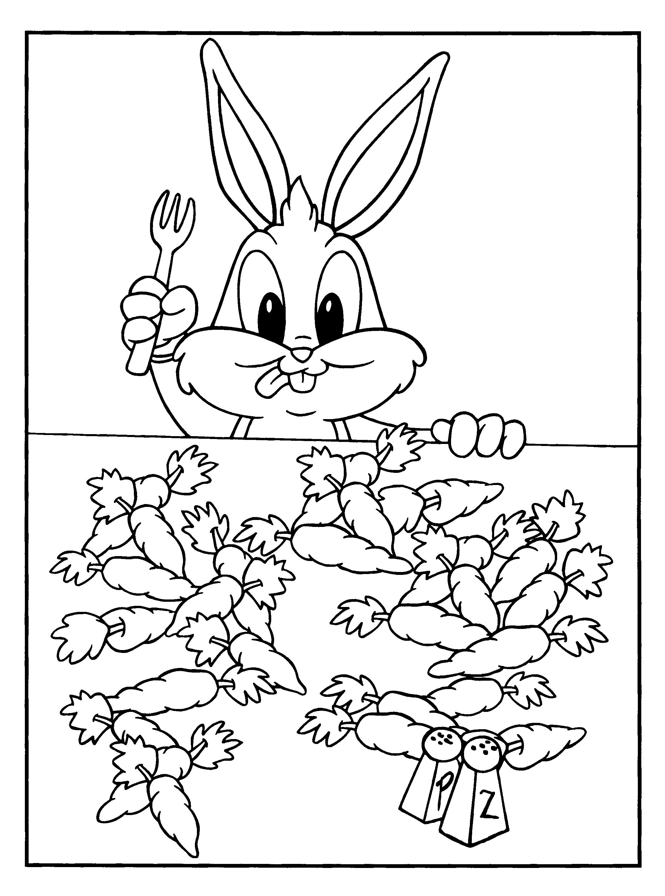 Dibujo para colorear: Baby Looney Tunes (Dibujos animados) #26636 - Dibujos para Colorear e Imprimir Gratis