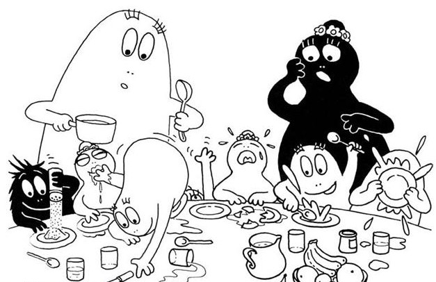 Dibujo para colorear: Barbapapa (Dibujos animados) #36455 - Dibujos para Colorear e Imprimir Gratis