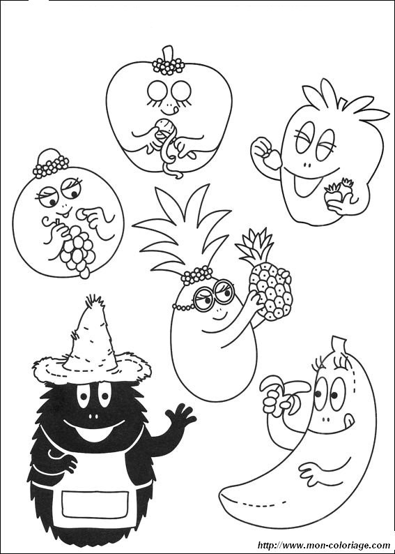 Dibujo para colorear: Barbapapa (Dibujos animados) #36498 - Dibujos para Colorear e Imprimir Gratis