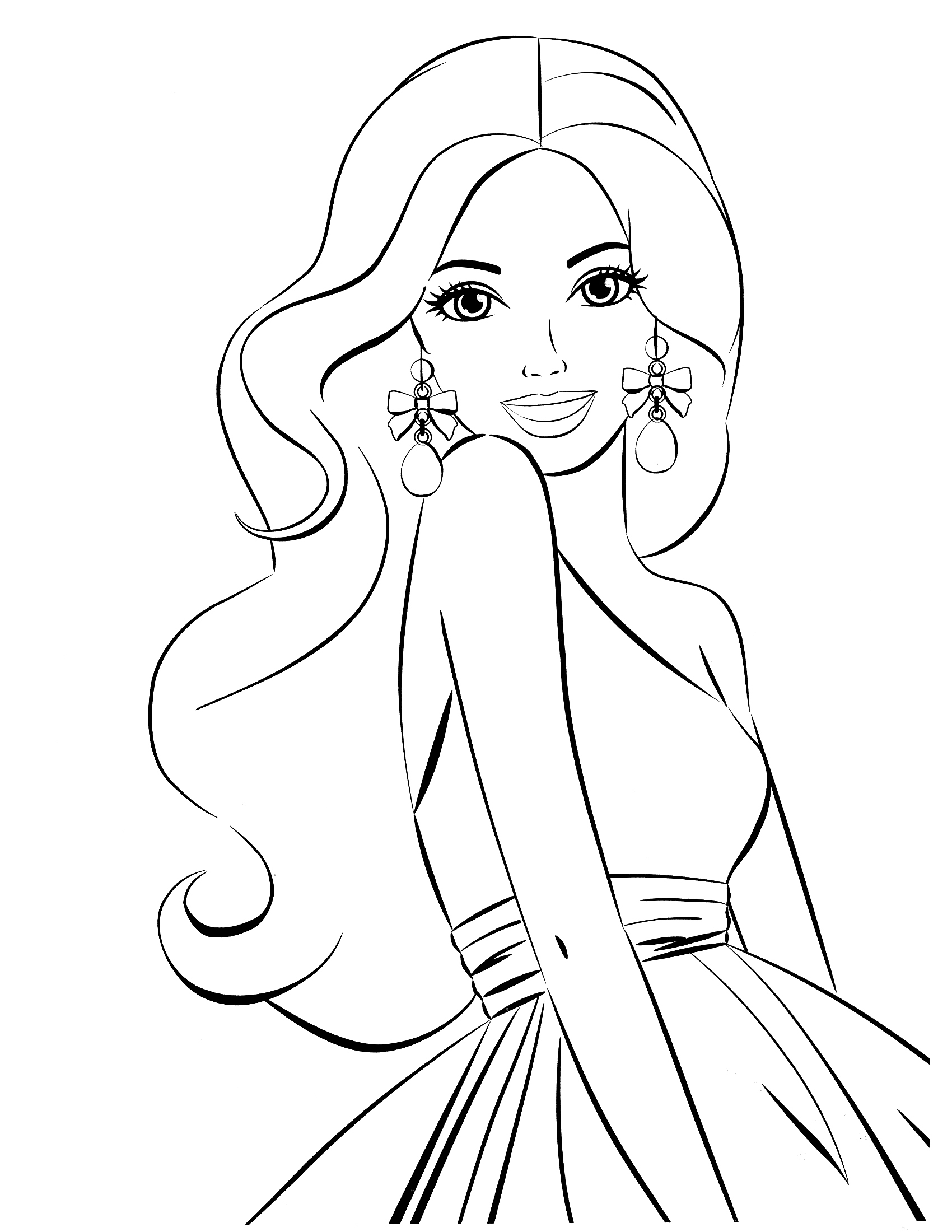 Dibujo para colorear: Barbie (Dibujos animados) #27486 - Dibujos para Colorear e Imprimir Gratis