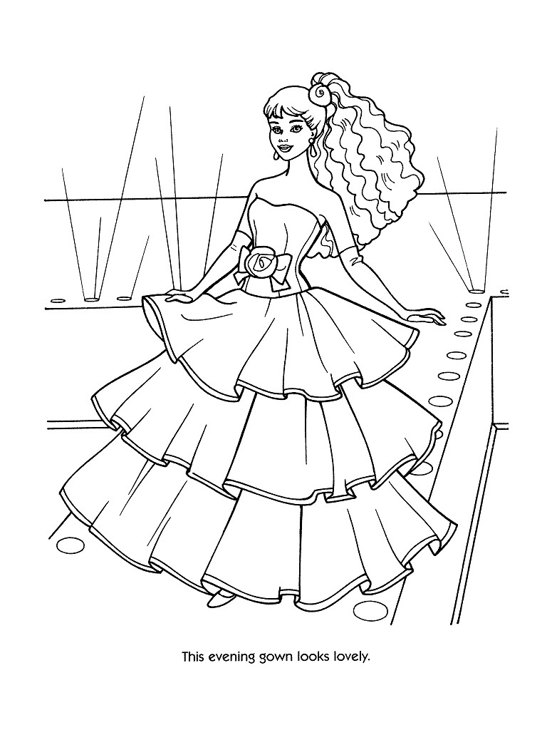 Dibujo para colorear: Barbie (Dibujos animados) #27546 - Dibujos para Colorear e Imprimir Gratis