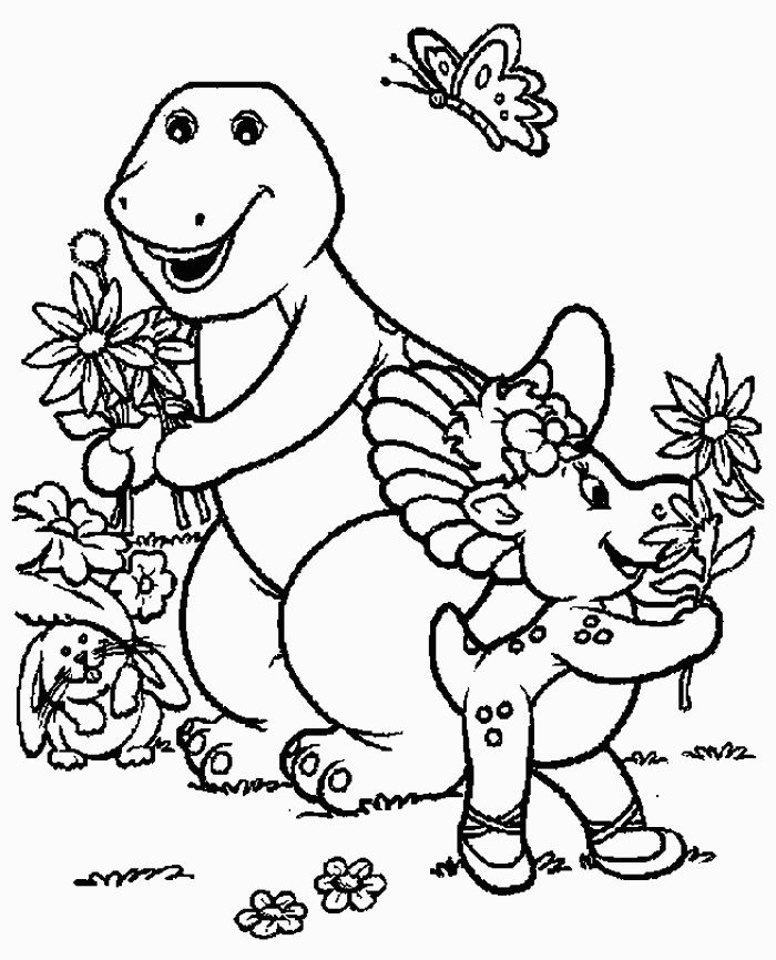 Dibujo para colorear: Barney and friends (Dibujos animados) #40915 - Dibujos para Colorear e Imprimir Gratis