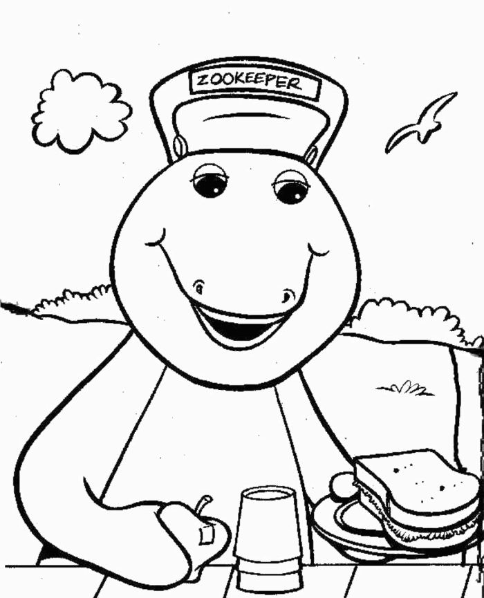 Dibujo para colorear: Barney and friends (Dibujos animados) #40924 - Dibujos para Colorear e Imprimir Gratis