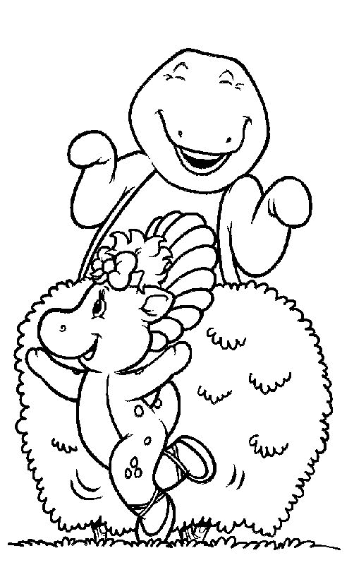 Dibujo para colorear: Barney and friends (Dibujos animados) #40935 - Dibujos para Colorear e Imprimir Gratis