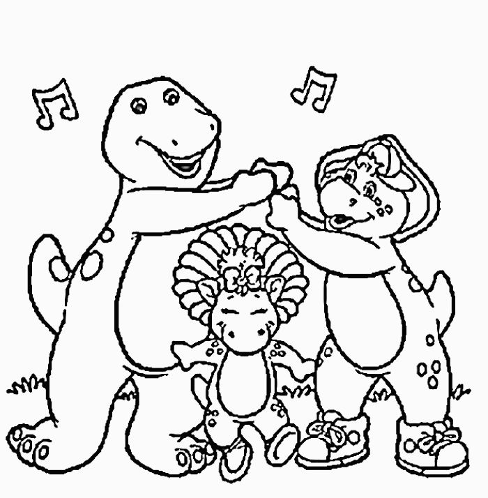 Dibujo para colorear: Barney and friends (Dibujos animados) #40936 - Dibujos para Colorear e Imprimir Gratis