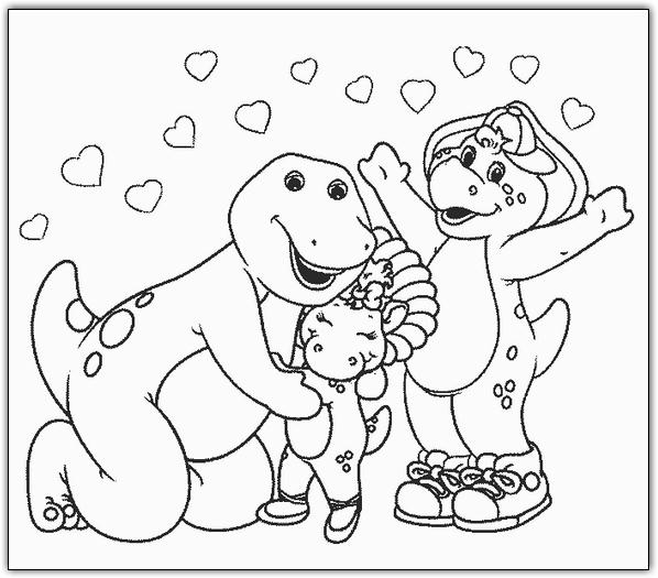 Dibujo para colorear: Barney and friends (Dibujos animados) #40959 - Dibujos para Colorear e Imprimir Gratis