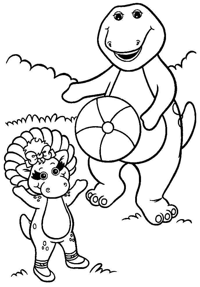 Dibujo para colorear: Barney and friends (Dibujos animados) #40960 - Dibujos para Colorear e Imprimir Gratis