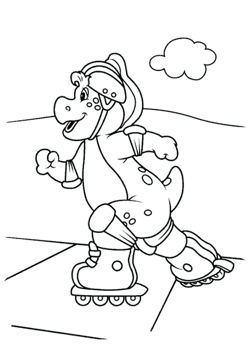 Dibujo para colorear: Barney and friends (Dibujos animados) #40975 - Dibujos para Colorear e Imprimir Gratis