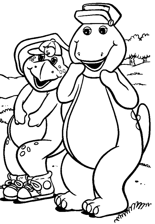 Dibujo para colorear: Barney and friends (Dibujos animados) #40977 - Dibujos para Colorear e Imprimir Gratis