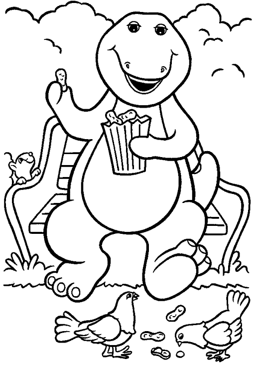 Dibujo para colorear: Barney and friends (Dibujos animados) #40978 - Dibujos para Colorear e Imprimir Gratis