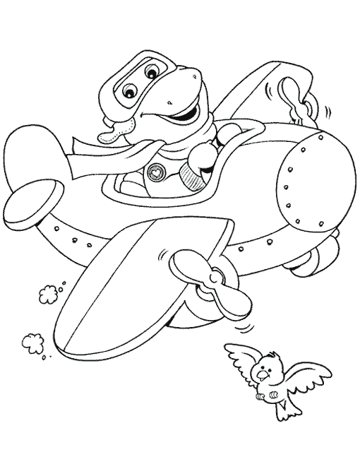 Dibujo para colorear: Barney and friends (Dibujos animados) #41000 - Dibujos para Colorear e Imprimir Gratis