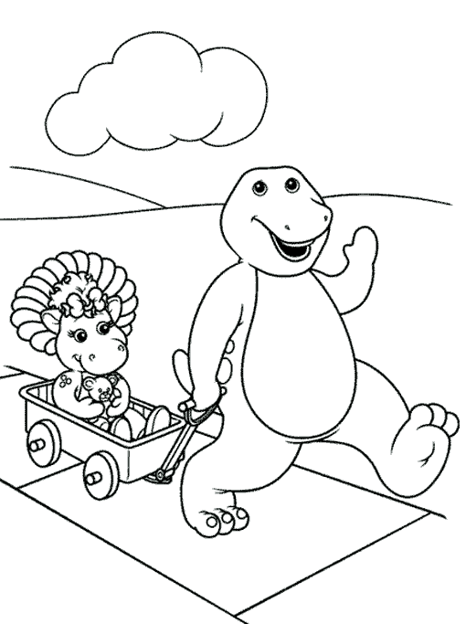 Dibujo para colorear: Barney and friends (Dibujos animados) #41008 - Dibujos para Colorear e Imprimir Gratis