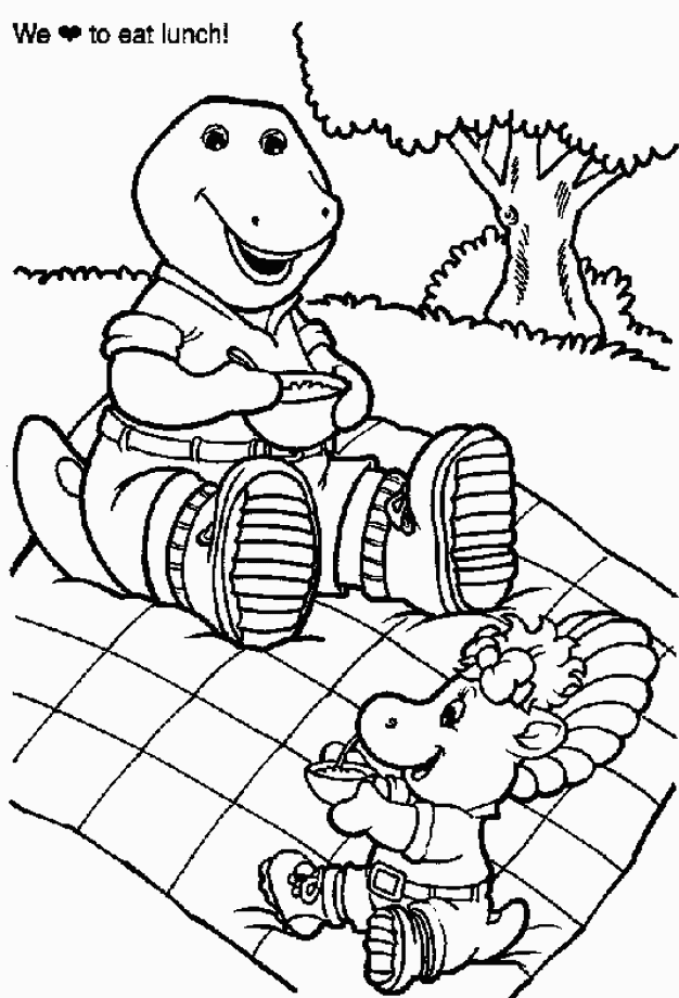 Dibujo para colorear: Barney and friends (Dibujos animados) #41030 - Dibujos para Colorear e Imprimir Gratis