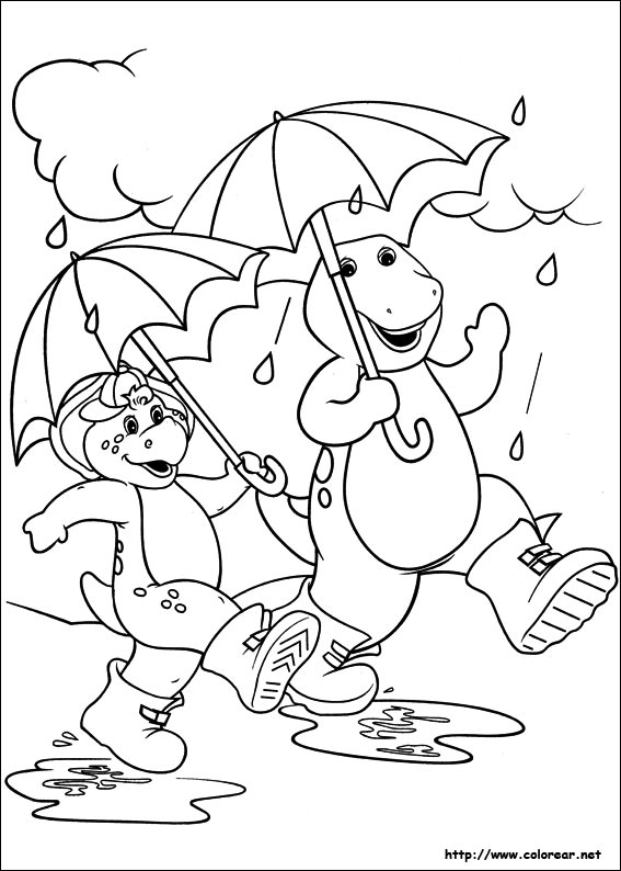 Dibujo para colorear: Barney and friends (Dibujos animados) #41069 - Dibujos para Colorear e Imprimir Gratis