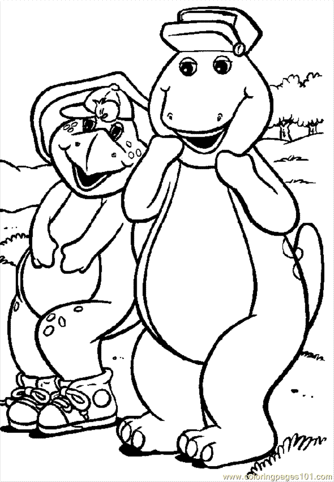 Dibujo para colorear: Barney and friends (Dibujos animados) #41076 - Dibujos para Colorear e Imprimir Gratis