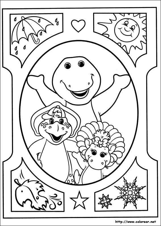 Dibujo para colorear: Barney and friends (Dibujos animados) #41079 - Dibujos para Colorear e Imprimir Gratis