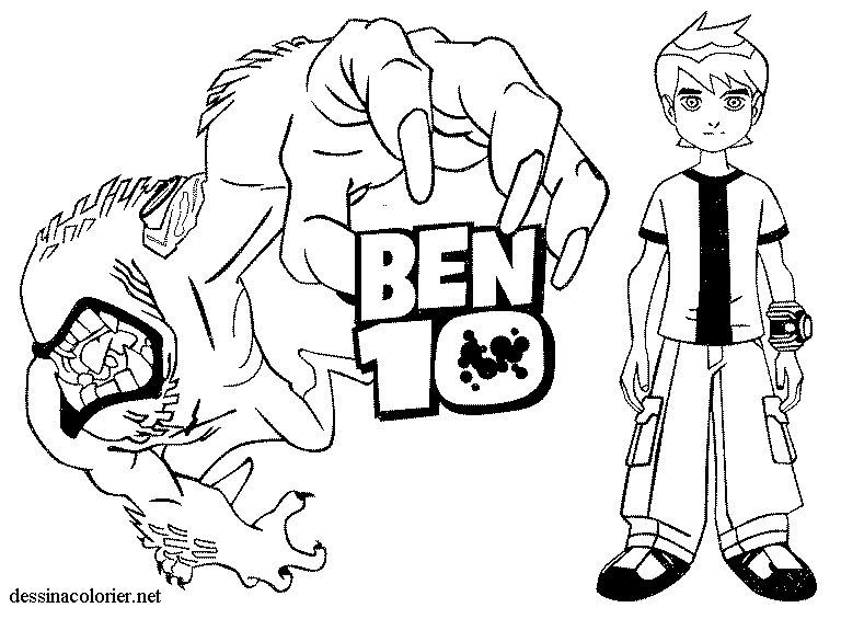 Dibujo para colorear: Ben 10 (Dibujos animados) #40528 - Dibujos para Colorear e Imprimir Gratis