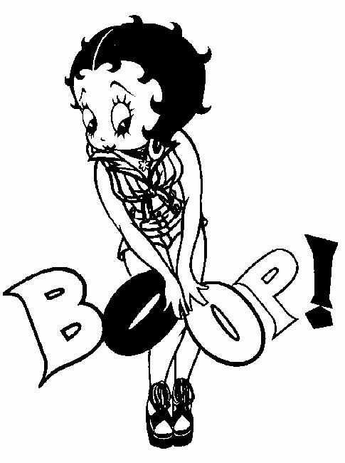 Dibujo para colorear: Betty Boop (Dibujos animados) #25945 - Dibujos para Colorear e Imprimir Gratis