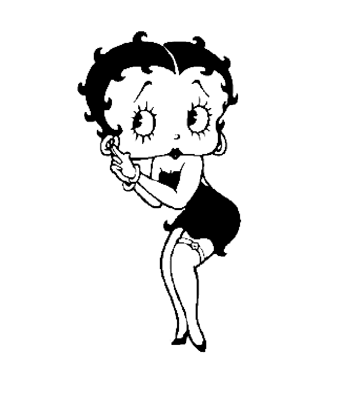 Dibujo para colorear: Betty Boop (Dibujos animados) #25949 - Dibujos para Colorear e Imprimir Gratis