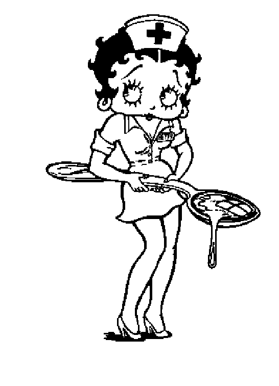 Dibujo para colorear: Betty Boop (Dibujos animados) #25951 - Dibujos para Colorear e Imprimir Gratis