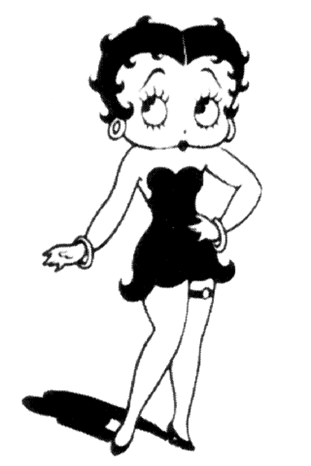 Dibujo para colorear: Betty Boop (Dibujos animados) #25954 - Dibujos para Colorear e Imprimir Gratis