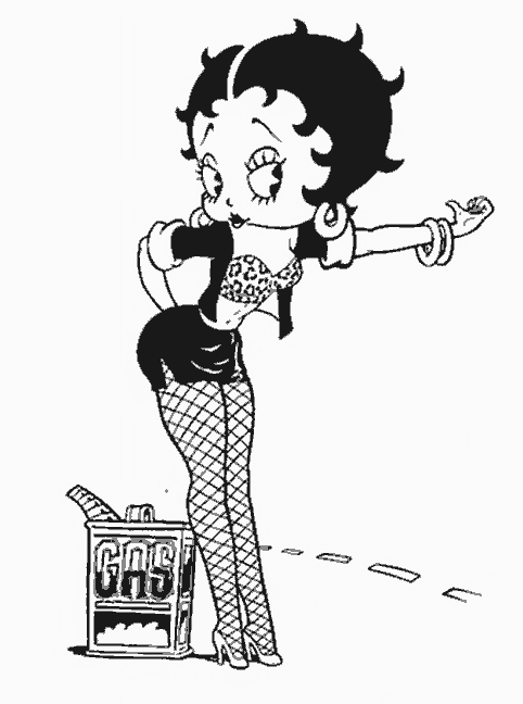 Dibujo para colorear: Betty Boop (Dibujos animados) #25979 - Dibujos para Colorear e Imprimir Gratis
