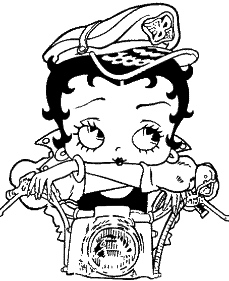 Dibujo para colorear: Betty Boop (Dibujos animados) #25983 - Dibujos para Colorear e Imprimir Gratis