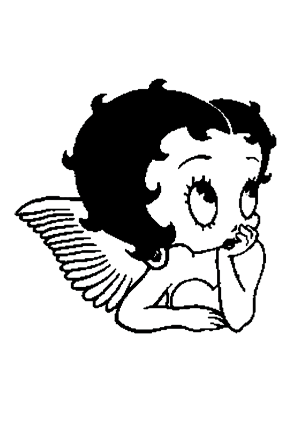 Dibujo para colorear: Betty Boop (Dibujos animados) #25997 - Dibujos para Colorear e Imprimir Gratis