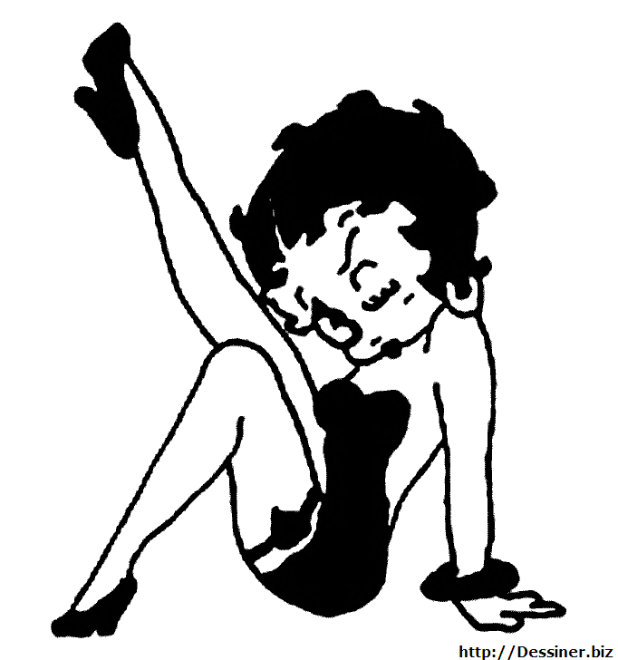 Dibujo para colorear: Betty Boop (Dibujos animados) #26001 - Dibujos para Colorear e Imprimir Gratis