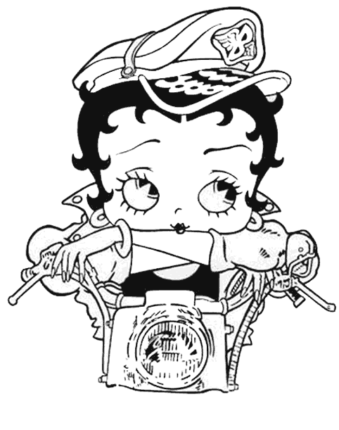 Dibujo para colorear: Betty Boop (Dibujos animados) #26079 - Dibujos para Colorear e Imprimir Gratis