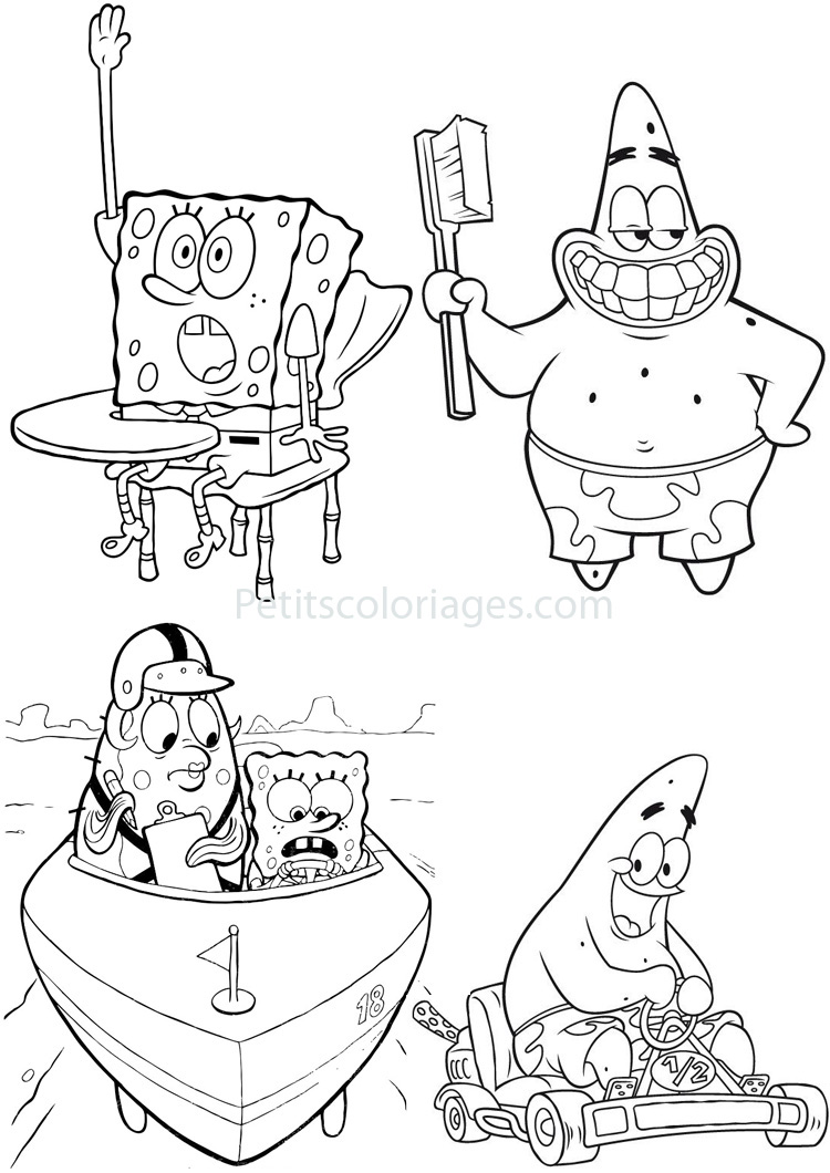 Dibujo para colorear: Bob Esponja (Dibujos animados) #33390 - Dibujos para Colorear e Imprimir Gratis