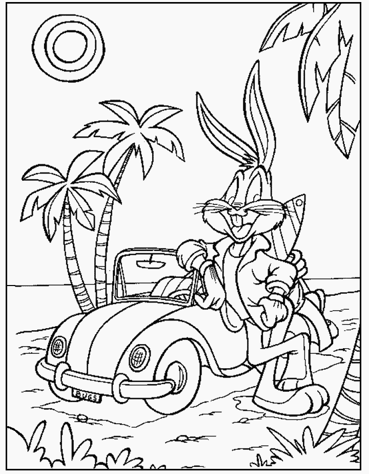 Dibujo para colorear: Bugs Bunny (Dibujos animados) #26311 - Dibujos para Colorear e Imprimir Gratis