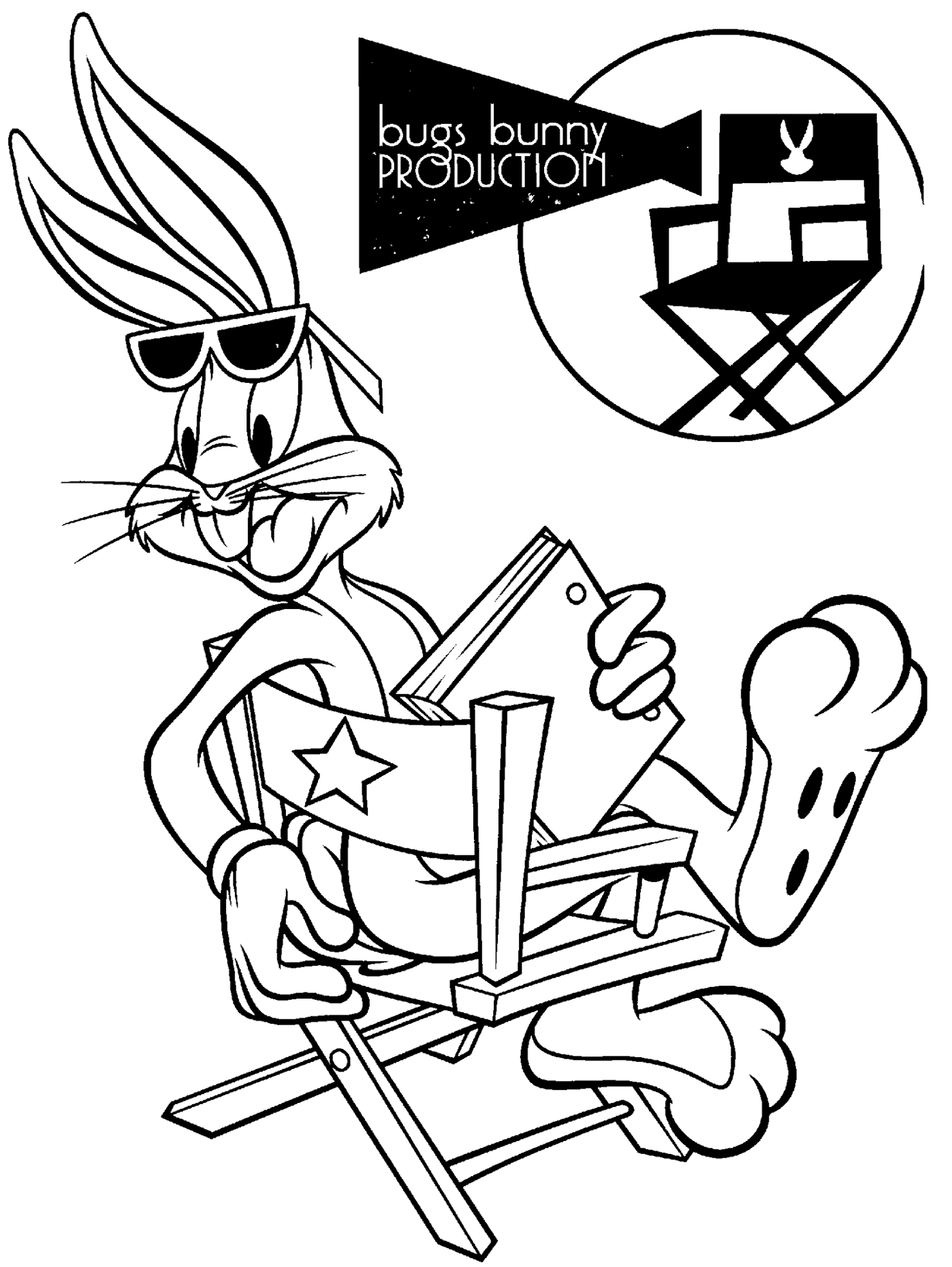 Dibujo para colorear: Bugs Bunny (Dibujos animados) #26317 - Dibujos para Colorear e Imprimir Gratis