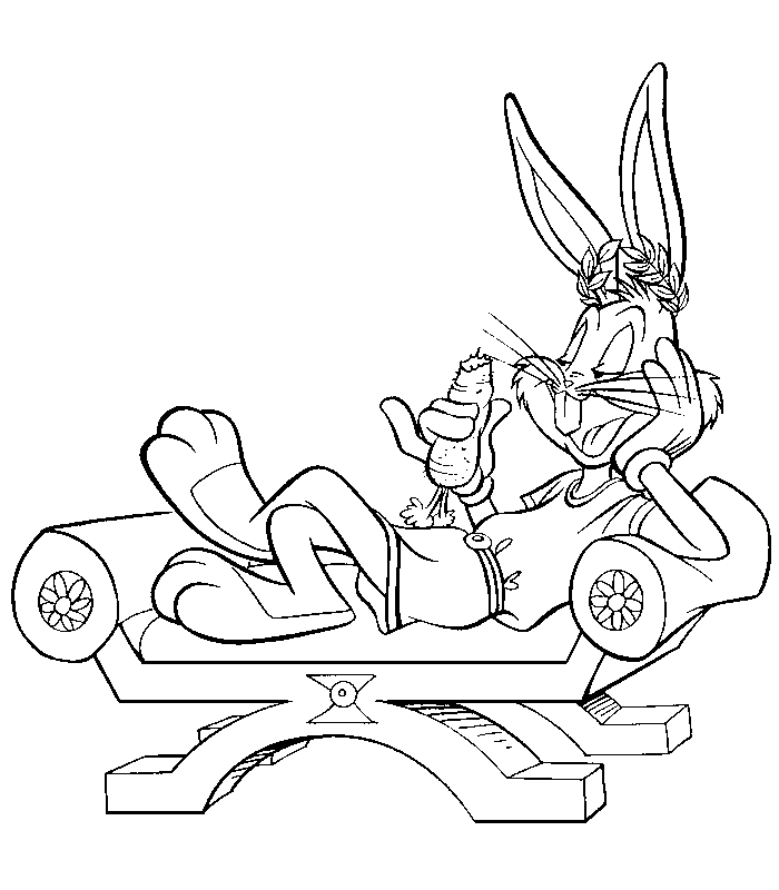 Dibujo para colorear: Bugs Bunny (Dibujos animados) #26319 - Dibujos para Colorear e Imprimir Gratis