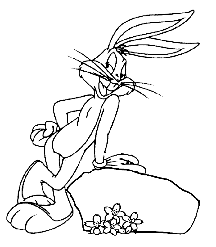 Dibujo para colorear: Bugs Bunny (Dibujos animados) #26325 - Dibujos para Colorear e Imprimir Gratis