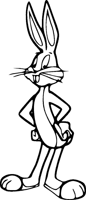Dibujo para colorear: Bugs Bunny (Dibujos animados) #26328 - Dibujos para Colorear e Imprimir Gratis