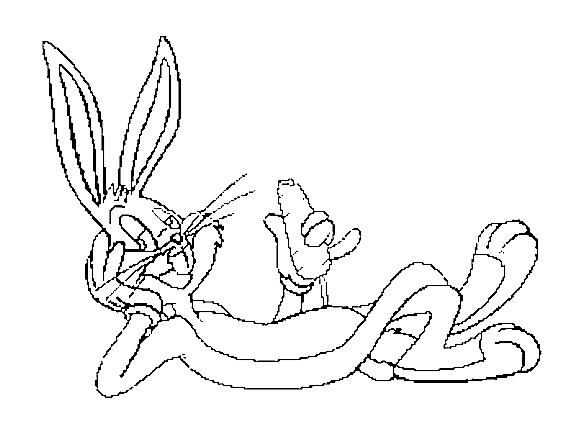 Dibujo para colorear: Bugs Bunny (Dibujos animados) #26332 - Dibujos para Colorear e Imprimir Gratis