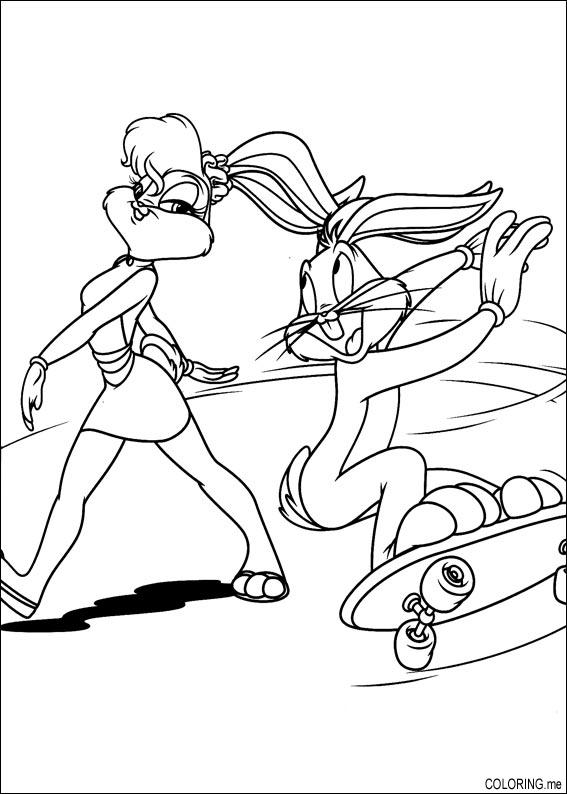 Dibujo para colorear: Bugs Bunny (Dibujos animados) #26338 - Dibujos para Colorear e Imprimir Gratis