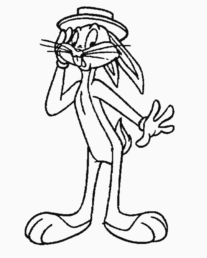 Dibujo para colorear: Bugs Bunny (Dibujos animados) #26339 - Dibujos para Colorear e Imprimir Gratis