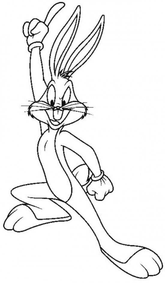 Dibujo para colorear: Bugs Bunny (Dibujos animados) #26340 - Dibujos para Colorear e Imprimir Gratis