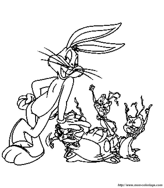 Dibujo para colorear: Bugs Bunny (Dibujos animados) #26362 - Dibujos para Colorear e Imprimir Gratis