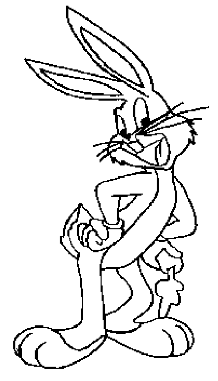 Dibujo para colorear: Bugs Bunny (Dibujos animados) #26368 - Dibujos para Colorear e Imprimir Gratis