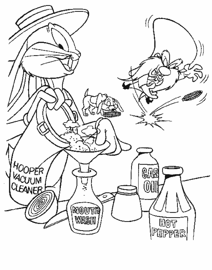 Dibujo para colorear: Bugs Bunny (Dibujos animados) #26372 - Dibujos para Colorear e Imprimir Gratis