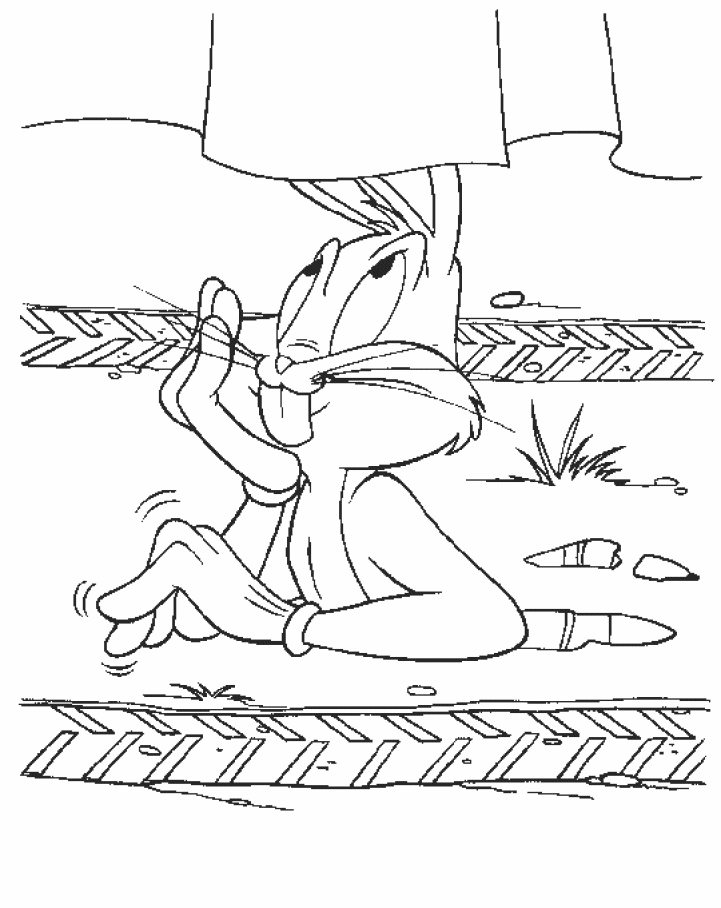 Dibujo para colorear: Bugs Bunny (Dibujos animados) #26378 - Dibujos para Colorear e Imprimir Gratis