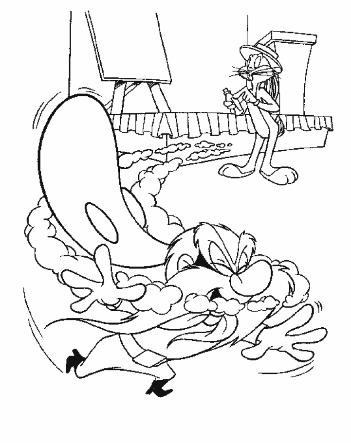 Dibujo para colorear: Bugs Bunny (Dibujos animados) #26382 - Dibujos para Colorear e Imprimir Gratis