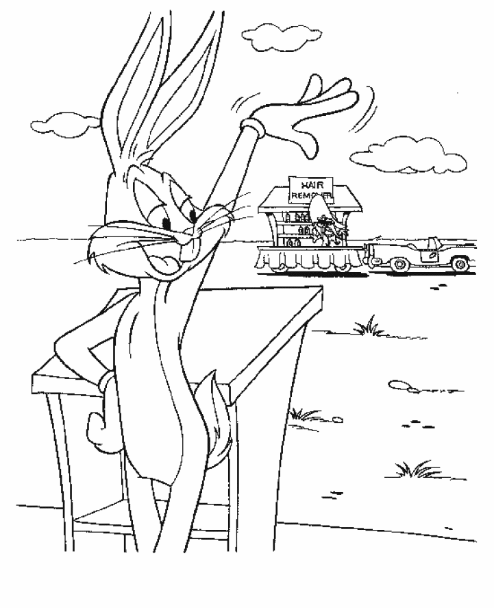 Dibujo para colorear: Bugs Bunny (Dibujos animados) #26388 - Dibujos para Colorear e Imprimir Gratis