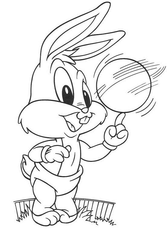 Dibujo para colorear: Bugs Bunny (Dibujos animados) #26392 - Dibujos para Colorear e Imprimir Gratis